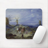 Landschaft mit zwei Windmühlen, 1612 Mousepad (Mit Mouse)