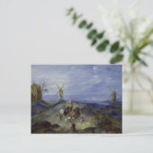 Landschaft mit zwei Windmühlen, 1612 Postkarte (Stehend Vorderseite)