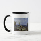 Landschaft mit zwei Windmühlen, 1612 Tasse (Links)