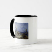 Landschaft mit zwei Windmühlen, 1612 Tasse (Vorderseite Links)
