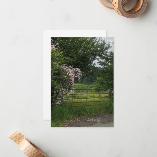 Landschaft Mitteilungskarte (Vorderseite/Rückseite Beispiel)