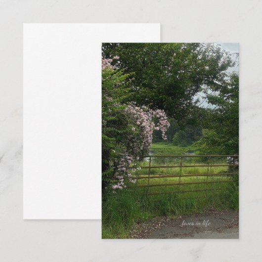 Landschaft Mitteilungskarte (Vorne/Hinten)