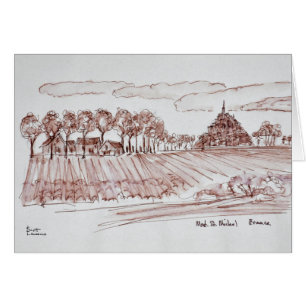Landschaft Mont Saint-Michel Normandie, Frankrei
