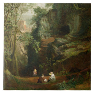 Landschaft nahe Clifton, c.1822-23 (Öl auf Fliese