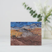 Landschaft nahe Saint-Rémy, Vincent van Gogh Fine Postkarte (Stehend Vorderseite)