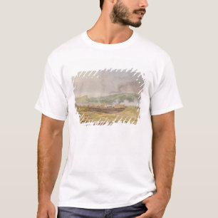 Landschaft nahe Swansea, Südwales (Öl auf Platte T-Shirt