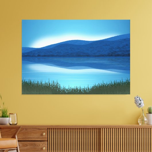 Landschaft Natur Berg Canvas Print Leinwanddruck (Insitu (Wohnzimmer))