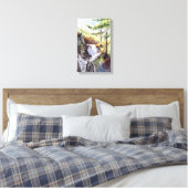 Landschaft Natur Fluss Wasserfarben Leinwand druck (Insitu (Schlafzimmer))