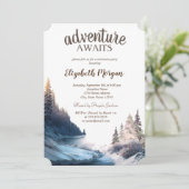 Landschaft, Natur, Party für die Waldversorgung Einladung (Stehend Vorderseite)