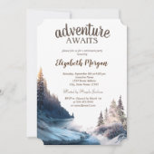 Landschaft, Natur, Party für die Waldversorgung Einladung (Vorderseite)