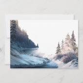 Landschaft, Natur, Party für die Waldversorgung Einladung (Rückseite)