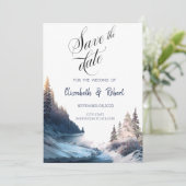 Landschaft, Natur, Save the Date Wald (Stehend Vorderseite)