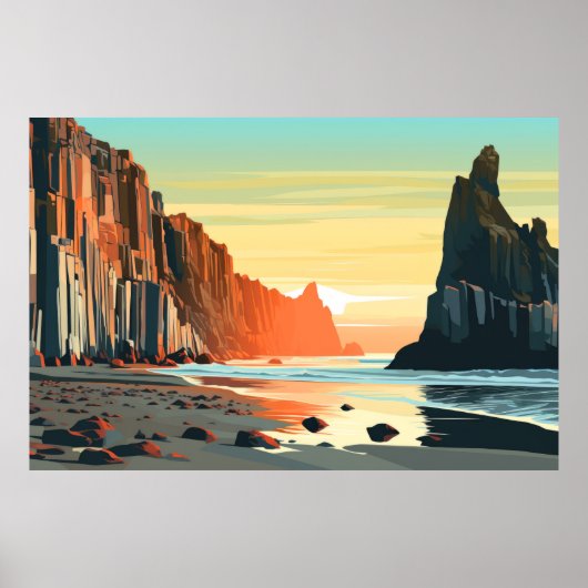 Landschaft Natur Sonnenuntergang Landschaft Natur Poster (Vorne)