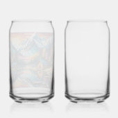 Landschaft Natur Sonnenuntergang See Bergwald Dosenglas (Rückseite)