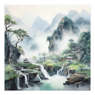 Landschaft Natur Traditionell Fotodruck
