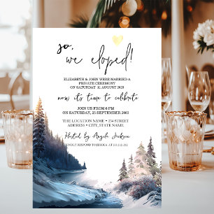 Landschaft,Natur,Wald-Hochzeits-Elopement Einladung