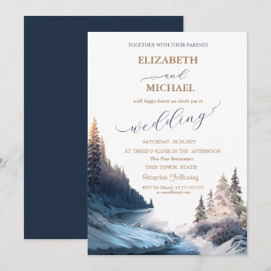 Landschaft,Natur,Wald Hochzeitseinladung Einladung