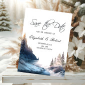 Landschaft, Natur, Waldfluss Save the Date