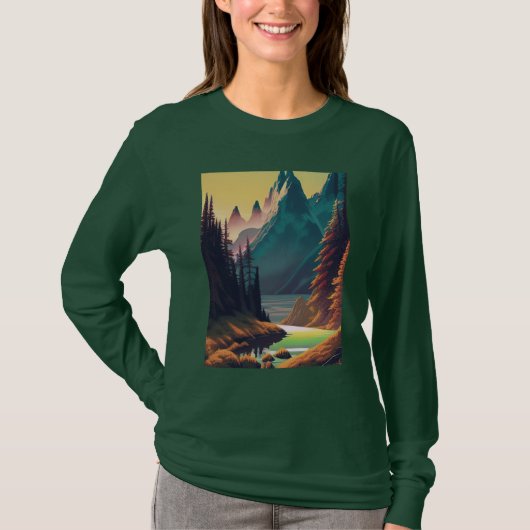 Landschaft Natur Wasser T-Shirt (Vorderseite)