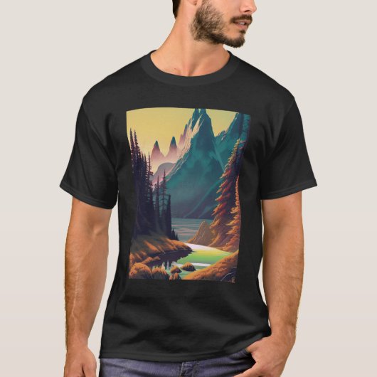 Landschaft Natur Wasser T-Shirt (Vorderseite)