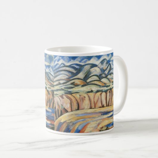 Landschaft, New Mexico von Marsden Hartley, Fine A Kaffeetasse (VorderseiteRechts)