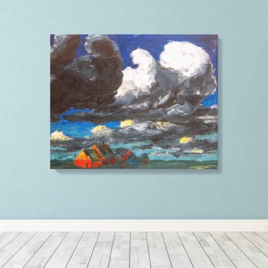 Landschaft, Nordfriesland | Emil Nolde | Leinwanddruck (Insitu (Holzboden))