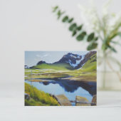 Landschaft Norwegen Postkarte (Stehend Vorderseite)
