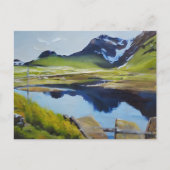 Landschaft Norwegen Postkarte (Vorderseite)