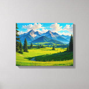 Landschaft Nr. 11, Landschaftsreihe Leinwanddruck