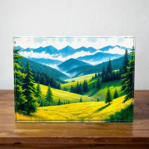 Landschaft Nr. 4, Landschaftsreihe, 18 cm x 13 cm Fotoblock