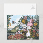 Landschaft, Obst und Blume Postkarte (Vorne/Hinten)