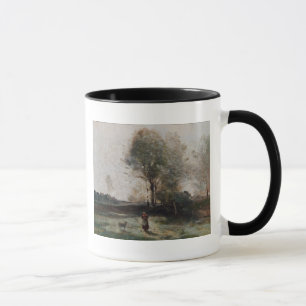 Landschaft oder, Morgen auf dem Gebiet Tasse