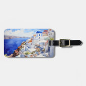 Landschaft Oia Santorini Gepäckstück Gepäckanhänger (Vorderseite horizontal)