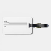 Landschaft Oia Santorini Gepäckstück Gepäckanhänger (Rückseite horizontal)