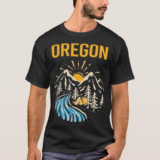 Landschaft Oregon T-Shirt (Vorderseite)