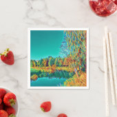 Landschaft Original Kunstpapier Napkin Serviette (Beispiel)