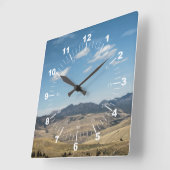 Landschaft #P4138 Quadratische Wanduhr (Winkel)
