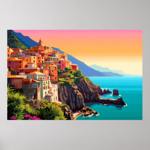 Landschaft Panoramaarchitektur Landschaft Natur Poster