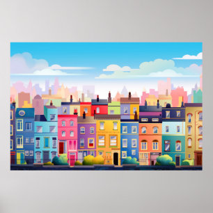 Landschaft Panoramaarchitektur Landschaft Natur Poster