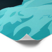 Landschaft Panoramasicht Wasserfall Landschaft Poster (Ecke)