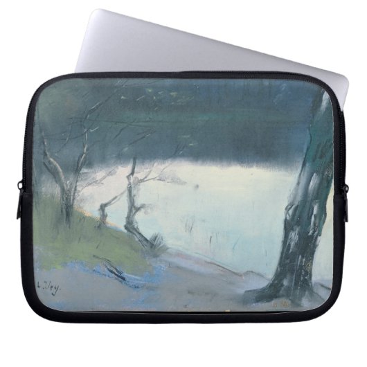 Landschaft (Pastell auf Leinwand) Laptopschutzhülle (Vorderseite)