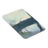 Landschaft (pastellfarben auf der Leinwand) Magnet (Rechte Seite)