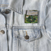Landschaft Pauls Cezanne | mit rotem Dach oder der Button (Beispiel)