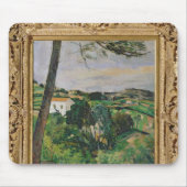 Landschaft Pauls Cezanne | mit rotem Dach oder der Mousepad (Vorne)