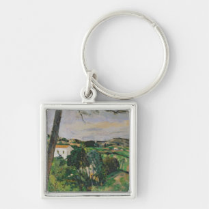 Landschaft Pauls Cezanne mit rotem Dach oder der Schlüsselanhänger