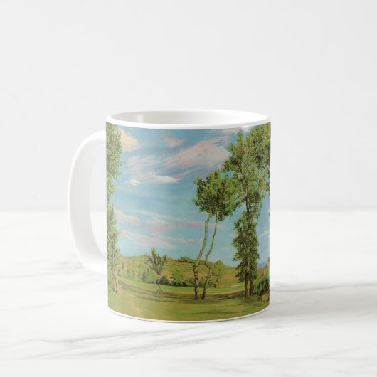 Landschaft Paysage Frederic Bazille Impressionist Kaffeetasse (Vorderseite Links)