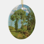 Landschaft Paysage Frederic Bazille Impressionist Keramik Ornament (Rechts)