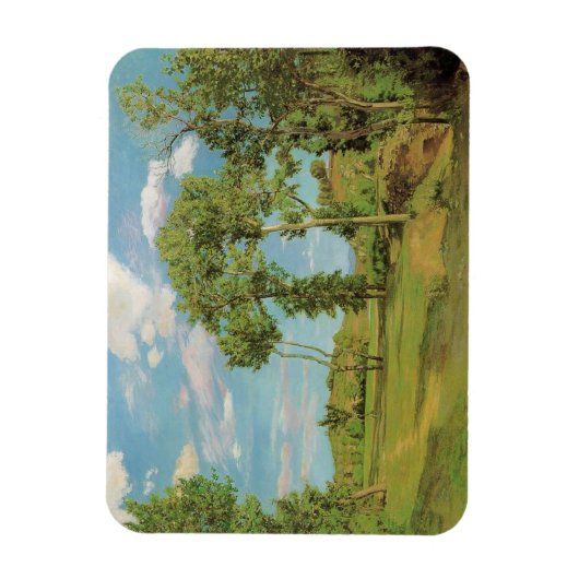 Landschaft Paysage Frederic Bazille Impressionist Magnet (Vertikal)