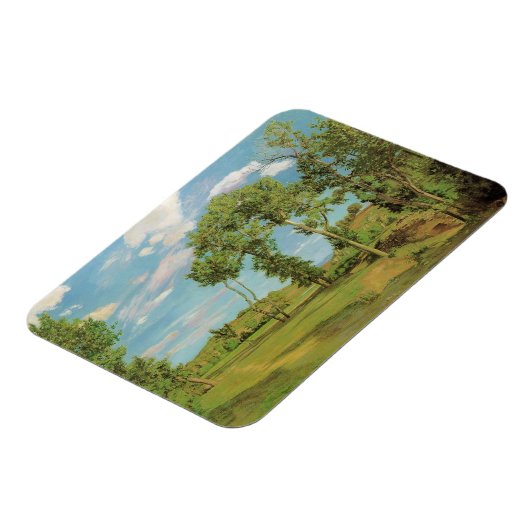 Landschaft Paysage Frederic Bazille Impressionist Magnet (Linke Seite)