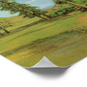 Landschaft Paysage Frederic Bazille Impressionist Poster (Ecke)